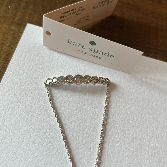 Kate spade adjustable bracelet - silver clear stones FULL CIRCLE - Picture 2 of 6